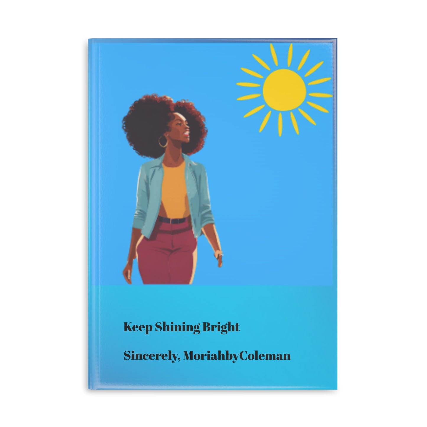 Inspirational Hardcover Notebook - Keep Shining Bright | Motivational Journal for Dreamers