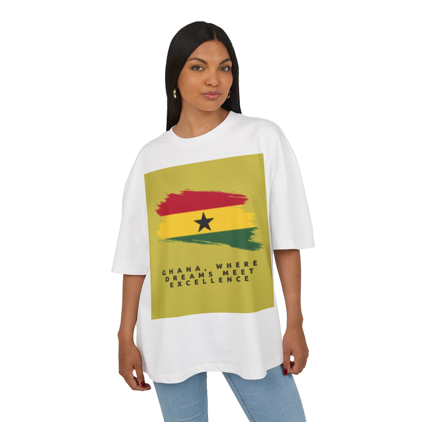 Ghana Dreams Cotton Box Tee - Unisex T-Shirt for Pride and Culture