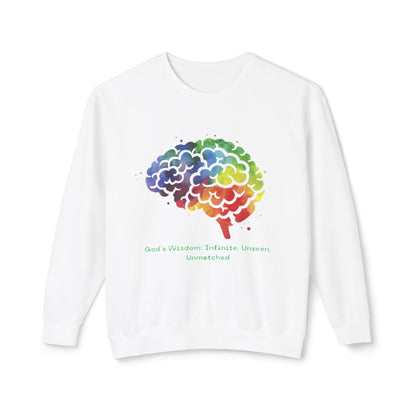 God's Wisdom Rainbow Crewneck Sweatshirt - Unisex Inspirational Apparel