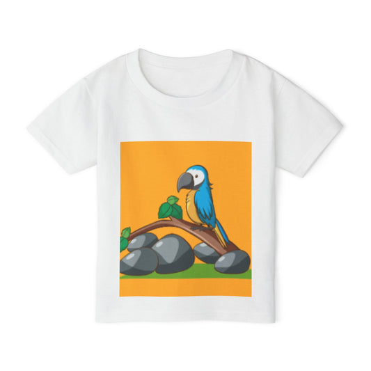 Cute Toddler T-Shirt with Colorful Parrot Design