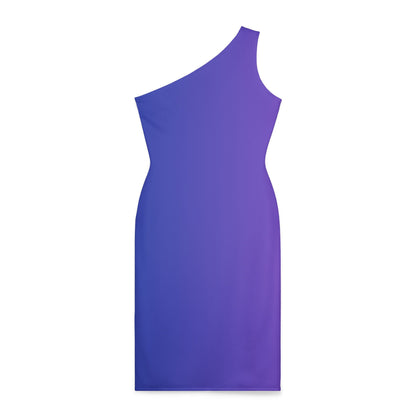 Elegant One-Shoulder Purple Dress - Perfect for Parties & Special Occasions