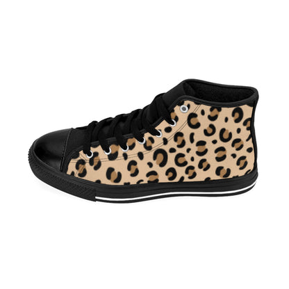 Leopard Print High Top Sneakers for Trendy Women