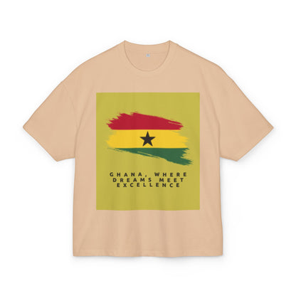 Ghana Dreams Cotton Box Tee - Unisex T-Shirt for Pride and Culture