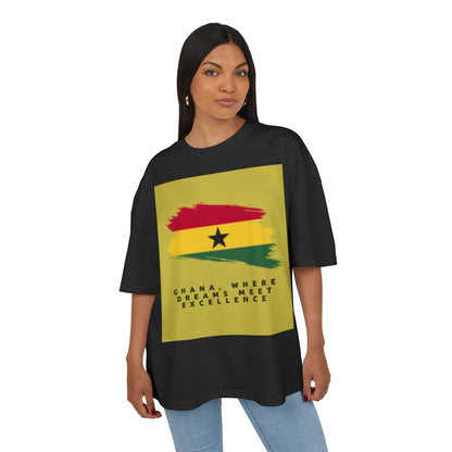 Ghana Dreams Cotton Box Tee - Unisex T-Shirt for Pride and Culture