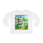 Adorable Bunny Toddler Long Sleeve Tee - Perfect for Spring Celebrations