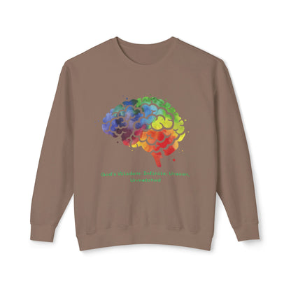 God's Wisdom Rainbow Crewneck Sweatshirt - Unisex Inspirational Apparel