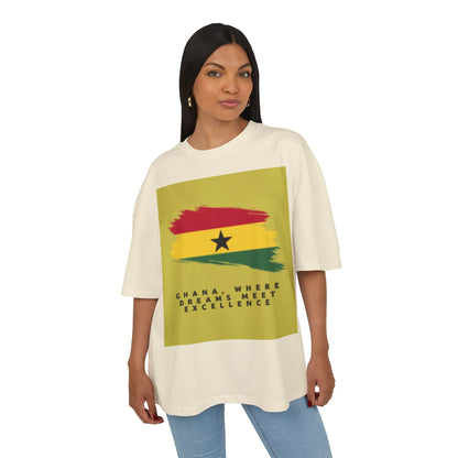 Ghana Dreams Cotton Box Tee - Unisex T-Shirt for Pride and Culture