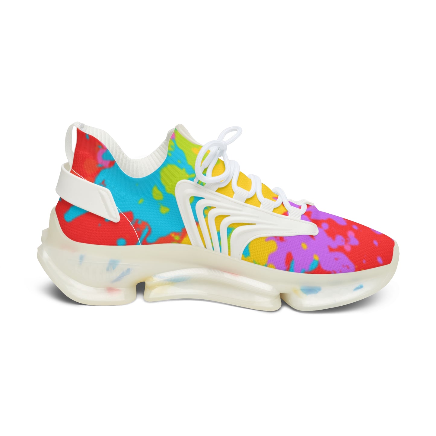 Vibrant Women's Mesh Sneakers - Colorful Athletic Footwear for Style & Comfort